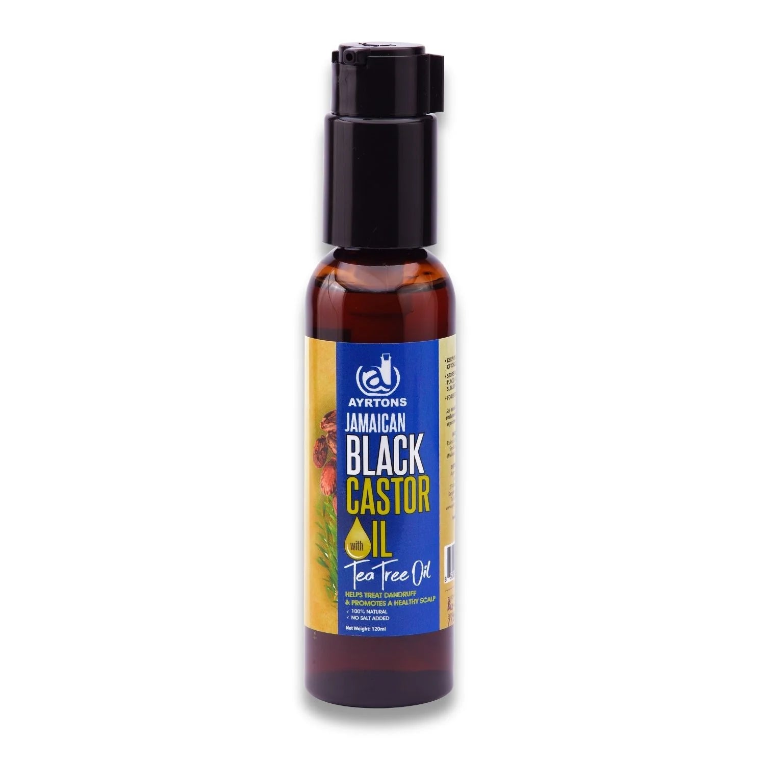 AYRTONS Jamaican Black Castor Oil with Tea Tree Oil, 120ml